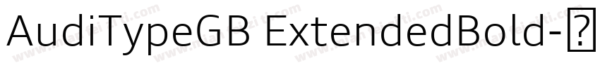AudiTypeGB ExtendedBold字体转换